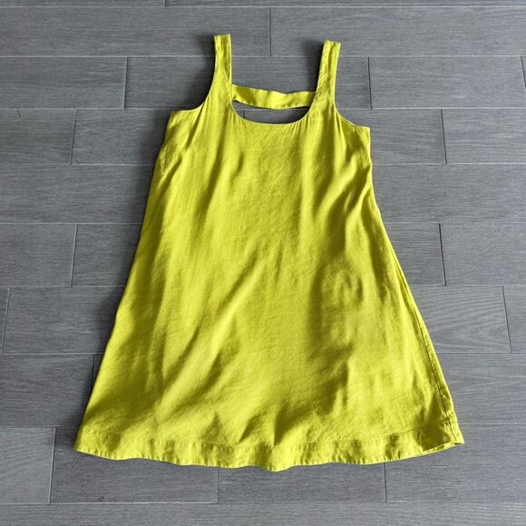 Anthropologie Maeve Lorraine Yellow Cutout Swing Mini Dress XS Summer Vacation - Picture 12 of 14